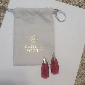 Kendra Scott Maize drop earring - berry